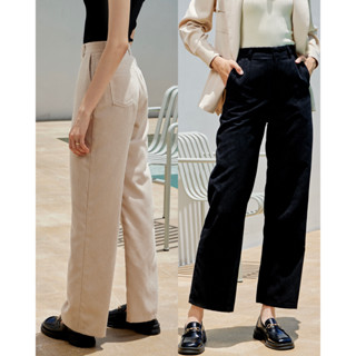 RUSSEL PANTS - Stilista กางเกงขายาวลูกฟูก