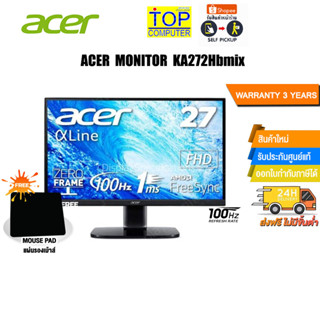 [แถมเพิ่ม! แผ่นรองเม้าส์]ACER MONITOR KA272Hbmix/ประกัน3 Y