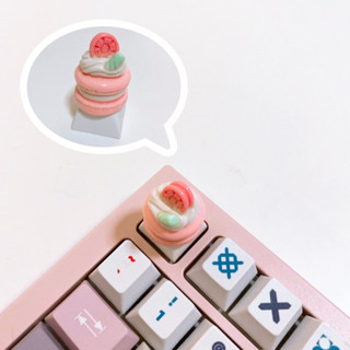 พร้อมส่ง!! Keycap/คีย์แคป เค้กวิปครีมชมพู