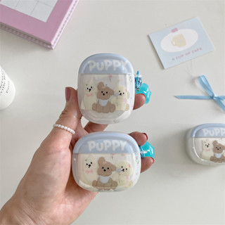 Puppy เคสหูฟังแอร์พอตน้องหมา พร้อมที่ห้อยตุ้งติ้งชุดใหญ่