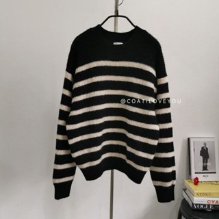 H&amp;M​ RIB​ KNIT​ SWEATER​ (BLACK)​