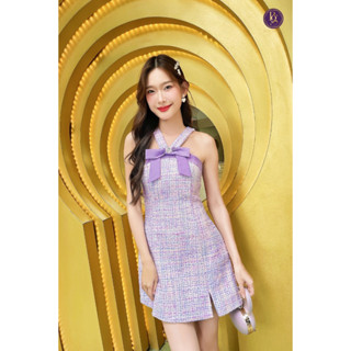 Lalisa999ราคาถูกที่สุด!! Boniga(โบนิก้า) Dress เดรสสายเดี่ยวสุดน่ารัก