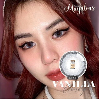 Vanilla candy gray,brown Mayalens คอนเเทคเลนส์กรองเเสง Bigeye