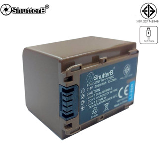 แบตเตอรี่ กล้อง ยี่ห้อ SHUTTER B BATTERY TYPE-C NP-FV70A FOR SONY 7.4V 2060mAh