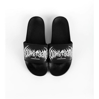 LOOKER Slide Sandals Black V.1 รองเท้าแตะโลโก้สีดำสุดเท่