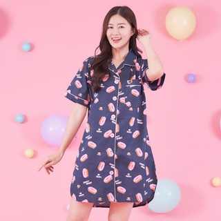 Paul Frank เดรสชุดนอน WOMENS SWEETIE DONUT SS DRESS