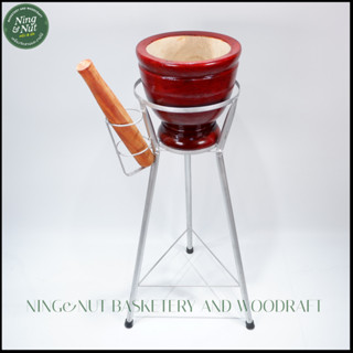 ขาตั้งครกเหล็กมีจุกยางรอง แข็งแรงทนทาน มีให้เลือก 3 ขนาด เก็…