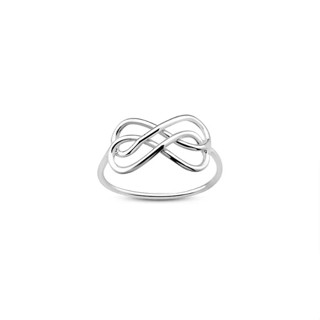 Infinity ring in minimalist style/แหวนเงินอินฟินิตี้ สไตล์มินิมอล