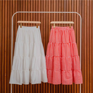 Kimmame - กระโปรง รุ่น Snow Ruffle Skirt 2 สี