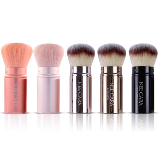 Nee Cara Retractable Powder Brush #N077 : neecara แปรง ปัดแก้ม ขนนุ่ม x 1 ชิ้น alyst