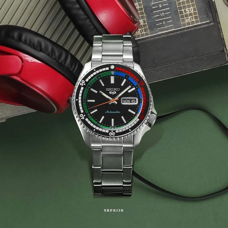 (สินค้า​พร​้​อ​มส่ง) นาฬิกา SEIKO 5 Sports Automatic รุ่น SRPK13K,SRPK13K1,SRPK13ของแท้ป้าย​ KINGPOW