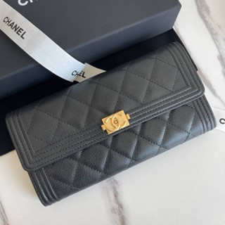 กระเป๋าตังค์ใบยาว NEW CHANEL LONG WALLET CAVEAR