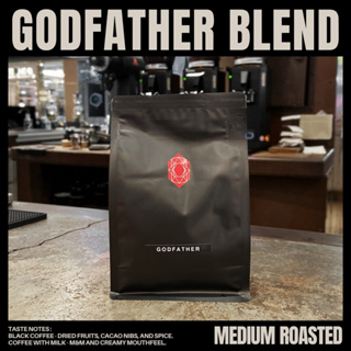 God Father House Blend (Medium Roasted) เมล็ดกาแฟคั่วกลาง by Red Diamond