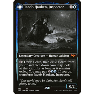 [MTG] Jacob Hauken, Inspector [DBL] [BLUE] [MYTHIC] [NORMAL] [ENG] (การ์ดเมจิค / Magic the Gathering)