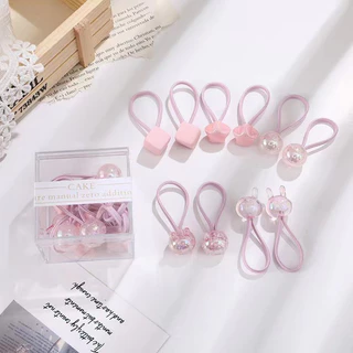 ยางรัดผมผ้ายืด สุ่มสี ยางรัดผมแฟชั่น ราคา/1 เส้น