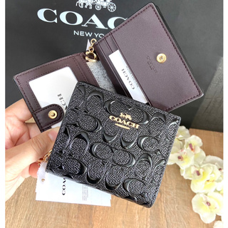 💚แท้💯 พร้อมส่ง💚Coach CH594 Snap Wallet In Signature Leather