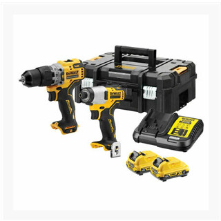 DEWALT ชุดสว่านคอมโบ้12V รุ่น DCK2111L2T มาพร้อม แบต แท่นชาร์จ เครื่องมือช่าง รับประกัน