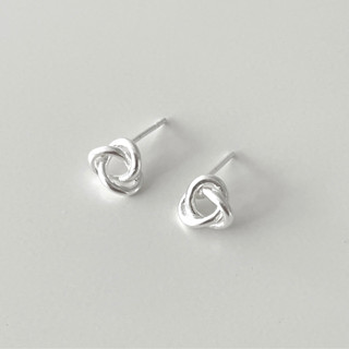 (stud earrings) : ROLL STUD EARRINGS SILVER925 / ต่างหูปักก้านเงินแท้ ต่างหูเงินแท้ | YOUR WISHLIST