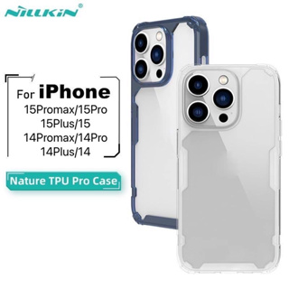 เคสใส สำหรับ IPhone 15 15 pro max 15 plus 15 pro 14 pro max/14 Pro/14 plus/14 ขอบนิ่ม หลังแข็ง  NILLKIN Nature TPU Pro