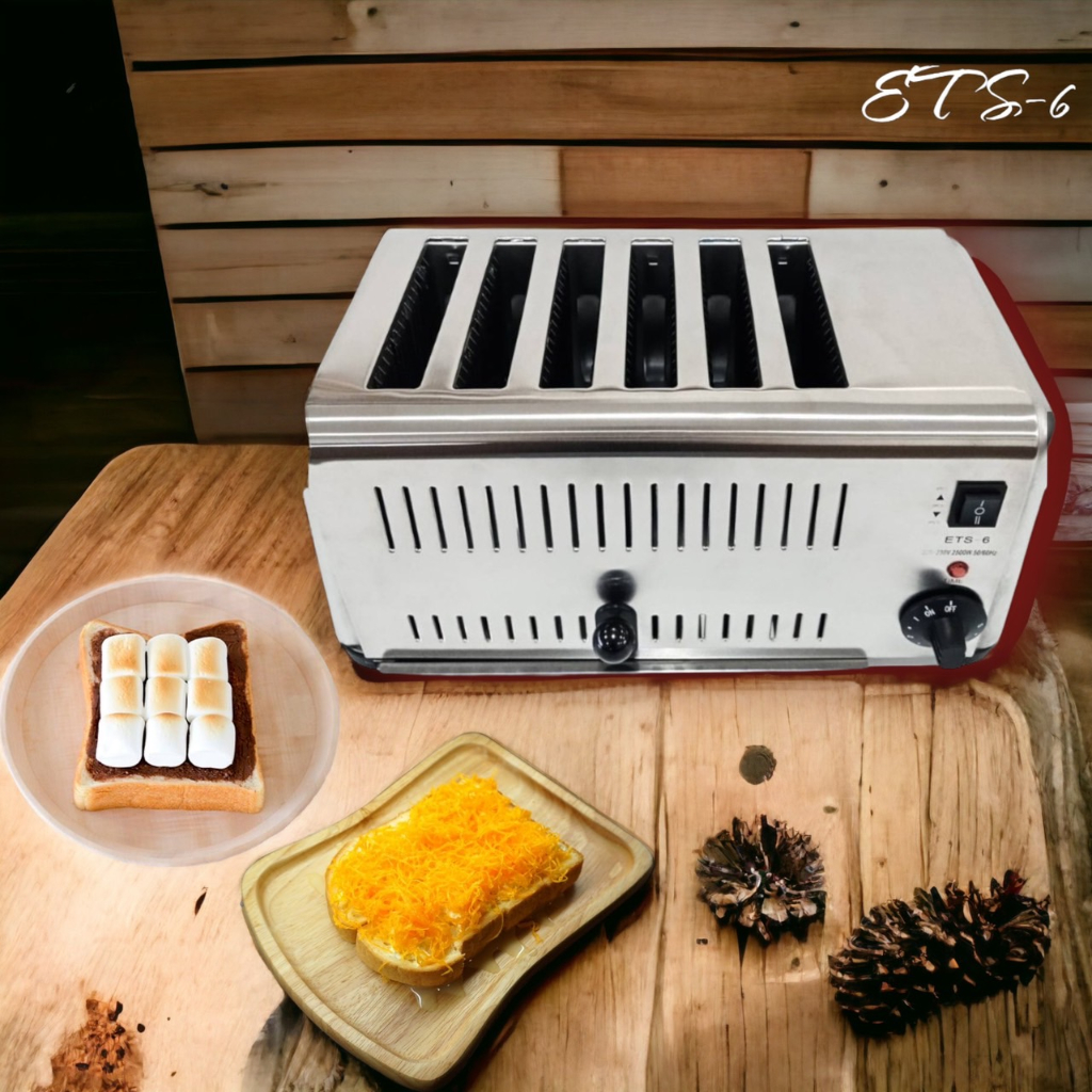 เครื่องปิ้งขนมปัง 4 ช่อง รุ่นETS-4และเครื่องปิ้งขนมปัง 6 ช่อง รุ่น ETS-6