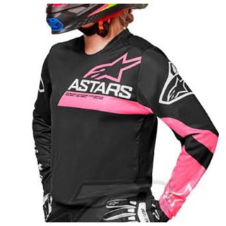 ของแท้เสื้อalpinestar Stella Fluid Chaser BlackPink Jerseyของแท้หลุดโรงงาน