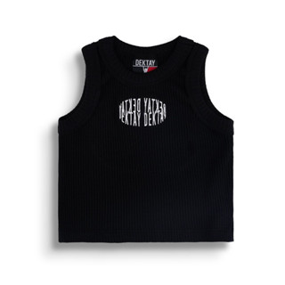 Dektay tank top black DT2 (เสื้อกล้ามสีดำ)