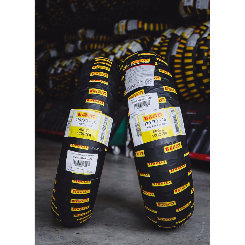 ยาง PIRELLI ANGEL SCOOTER ไซส์เดิมใส่ NMAX ปีเก่า ปีใหม่ คู่ละ 4,750฿ (ยางปี 25)