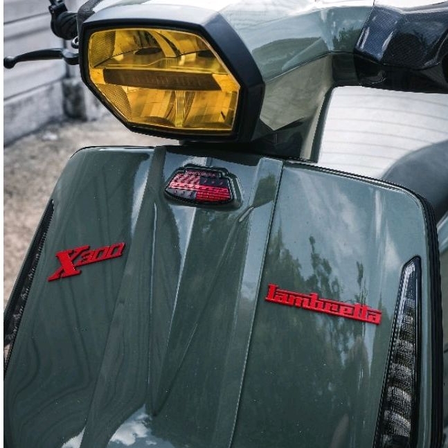 ใหม่!! Logo สแตนเลส ชุด 4ชิ้น แปะหน้ารถและฝาข้าง สวยลงตัว แข็งแรง คุ้มค่า สำหรับ X300 X300SR X200 : Pocenti - รูปที่ 2