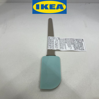 IKEA อิเกีย BAKGLAD บัคกลัด ที่ปาดเค้กซิลิโคน, เบจ/น้ำเงิน, 26 ซม.