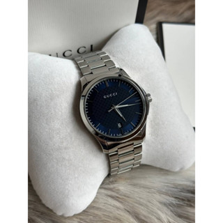 ⌚️Gucci Paris Round Face Blue Dial Date King’size