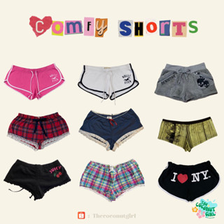 Comfy Shorts กางเกงขาสั้นสายฝอ y2k กางเกงขาสั้นงานแบรนด์มือสอง