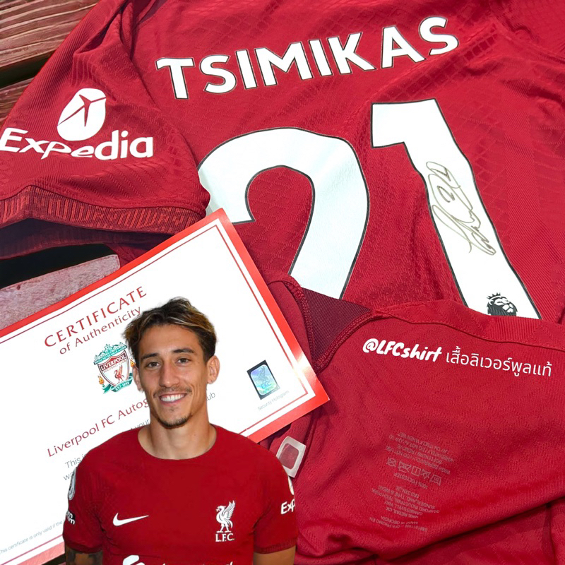 [แท้]Player Issued Tsimikas พร้อมลายเซ็น