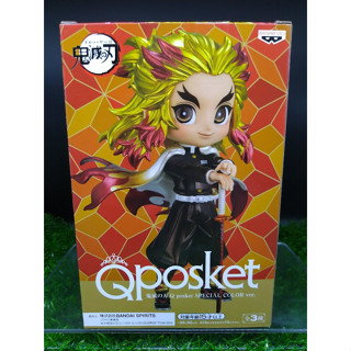 (ของแท้ หายากมาก) Q posket เคียวจูโร่ ดาบพิฆาตอสูร Kyojuro Rengoku - Q Posket Kimetsu No Yaiba Special Color Ver.