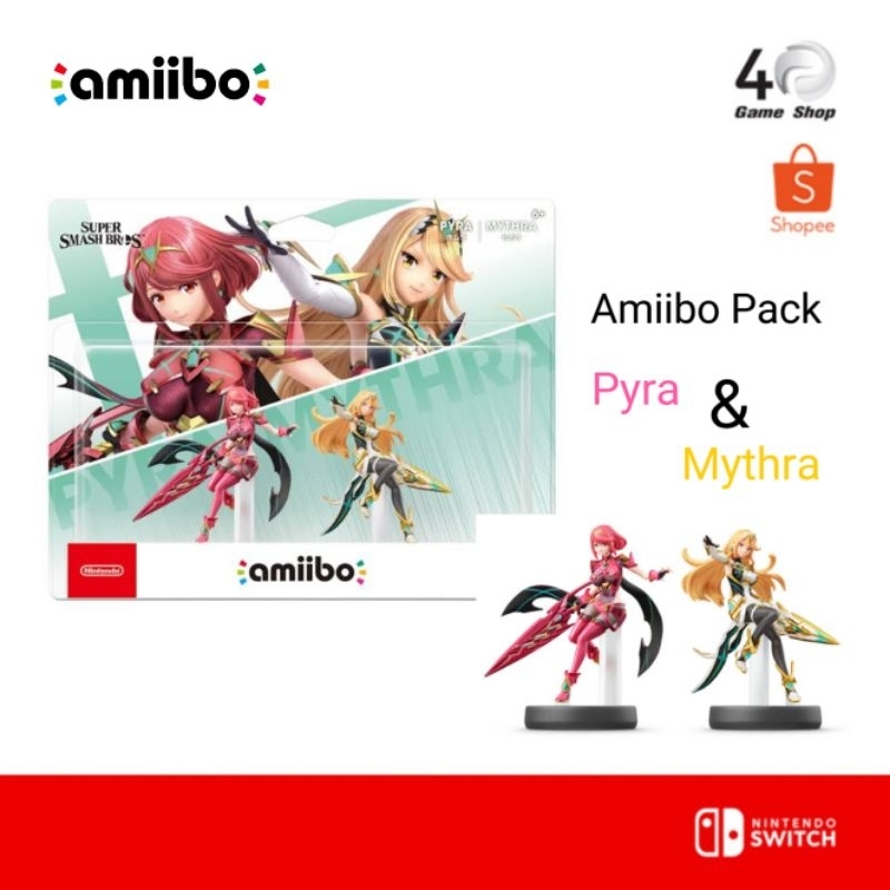 Amiibo Nintendo Pack : Pyra &amp; Mythra ( Super Smash Bros. )