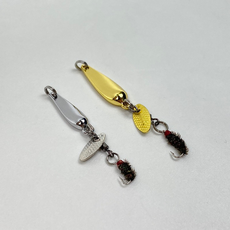 เหยื่อปลอม ไมโครสปูน(แบบมีหาง ลดความระแวงของปลา) Microspoon 0.8, 1.2, 2.2, 3.2 g. ทีเด็ดปลากระสูบ ปลาช่อน ปลากระพง