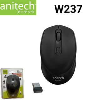 Anitech Wireless optical Mouse เมาส์ไร้สาย รุ่น W237 (สีดำ) รับประกัน 2 ปี