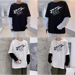 เสื้อยืดแขนยาว เสื้อยืดคอกลม ใส่ได้ทั้งผู้หญิงผู้ชาย