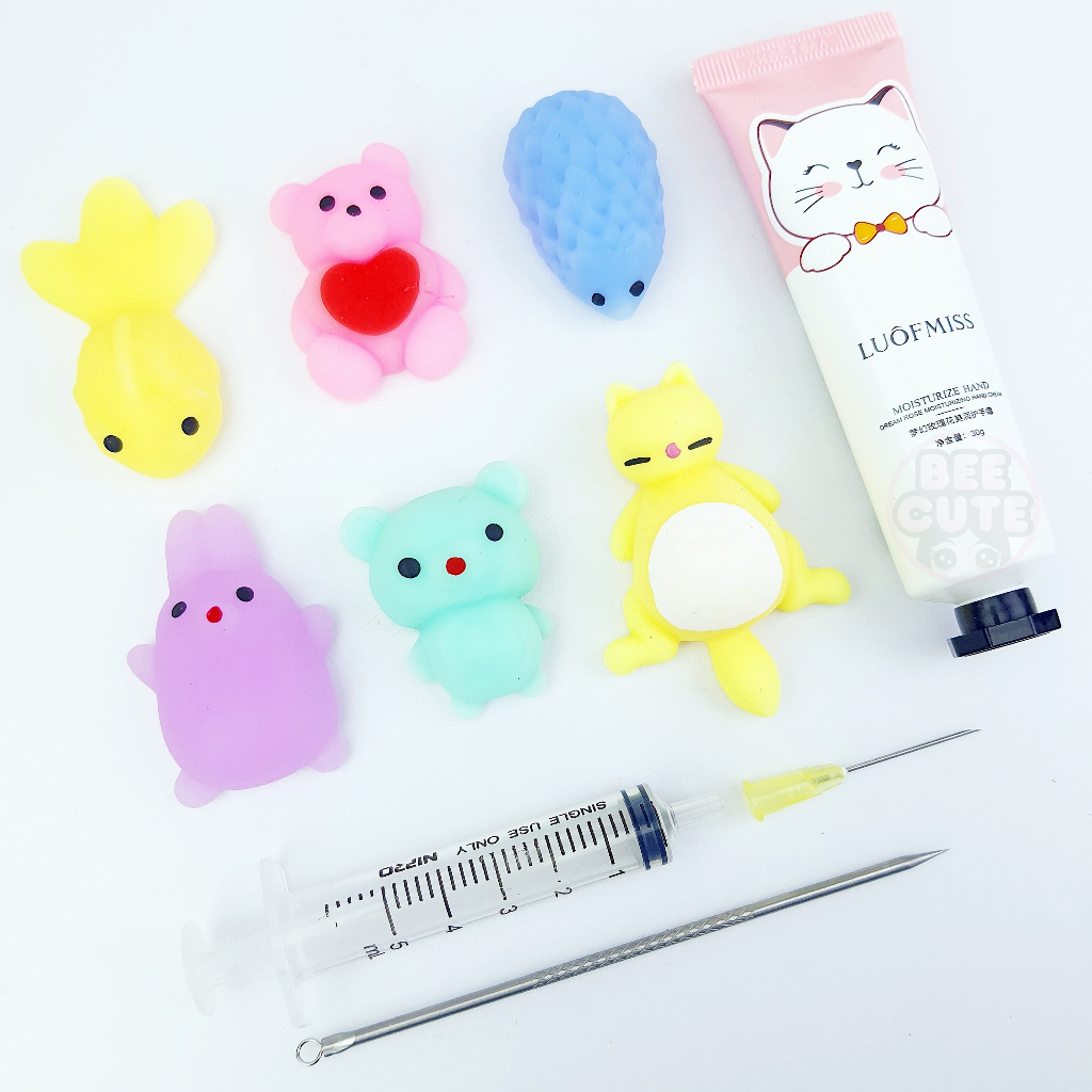 ของเล่นบีบสิว สกุชชี่โมนิ นุ่มนิ่ม ชุดบีบสิว+ถอนขน ของเล่นคลายเครียด ฝึกสมาธิ พร้อมส่ง!