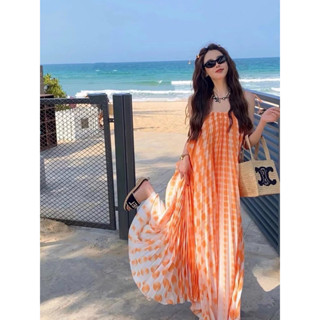 🍊🍊🍊Orange angle long dress🍊🍊🍊ป้ายypy