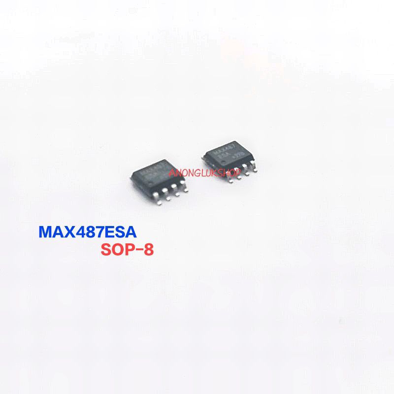 1ตัว MAX487ESA IC SOP-8 MAX487 RS-422/RS-485 Interface IC Low-Power, Slew-Rate-Limited ไอซีแปะปริ้น 8ขา