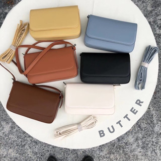 (ใส่โค้ด SEPALBA เหลือ 336) BUTTER BAG ทรงสวยมากก สายสั้น &amp; ยาว cross body มินิมอล เรียบหรู ลงตัว!