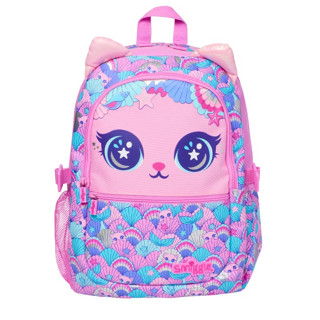 🎒Smiggle Backpacks กระเป๋าเป้ 🎒สมิกเกอร์ ขนาด 16 นิ้ว ลาย เเมวชมพูเกล็ด พร้อมส่งในไทย 🛻