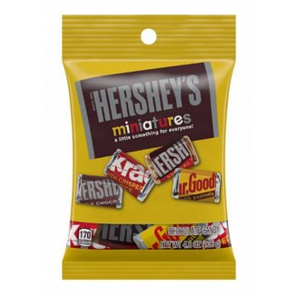 Hershey's Miniatures ช็อกโกแลตบาร์  ขนาด 136g BBF.09/2026