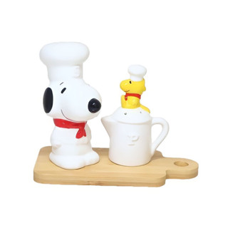 🍽️ Snoopy Seasoning Container S&amp;P Set Chef Snoopy Peanuts Marimo Craft Cooking Accessories Character Goods