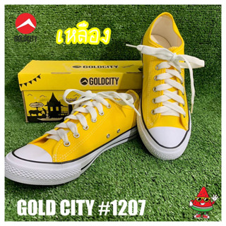 GoldCity รองเท้าผ้าใบ ใส่ทนใส่ดีสีไม่ตกพื้นนุ่ม สีสด มี 4 สี Size37-47 No02