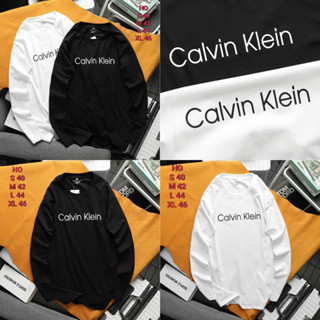 Calvin Klein Long Sleeve Shirt 🖤🤍 เสื้อยืดแขนยาว CK ใส่ได้ทั้งชายหญิง พร้อมส่งจากไทย 🇹🇭