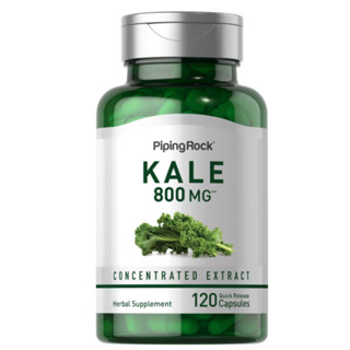 Piping Rock Kale 800 mg 120 Quick Release Capsules