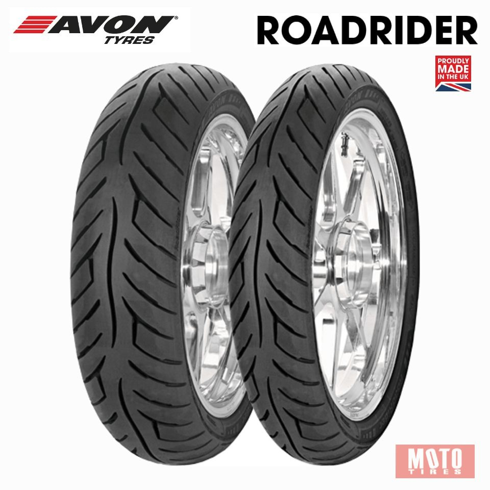 ยางใส่  Triumph T100,T120 / Royal Enfield 650 / Kawasaki W800 ยี่ห้อ AVON ROAD RIDER MKII