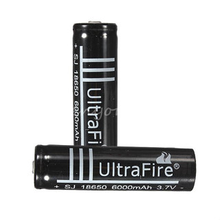 ถ่านชาร์จ 18650 แบตเตอรี่ 18650 UltraFire Battery เบอร์ 18650 3.7V ขนาด 6000 mAh