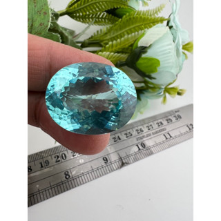 Lab Paraiba Oval 19x24mm 1 pieces weight 39 carats